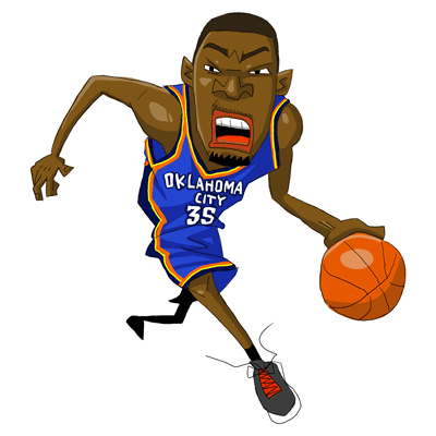 NBA illustration/NBA Caricature（NBA イラスト）Kevin Durant（ケビン・ディラント）