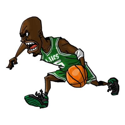 NBA illustration/NBA Caricature（NBA イラスト）Kevin Garnett（ケビン・ガーネット）