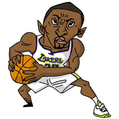 Nbaイラスト バスケイラスト アンストッパブル Nba Illustration Nba Caricature Unstoppable Metta World Peace メッタ ワールドピース