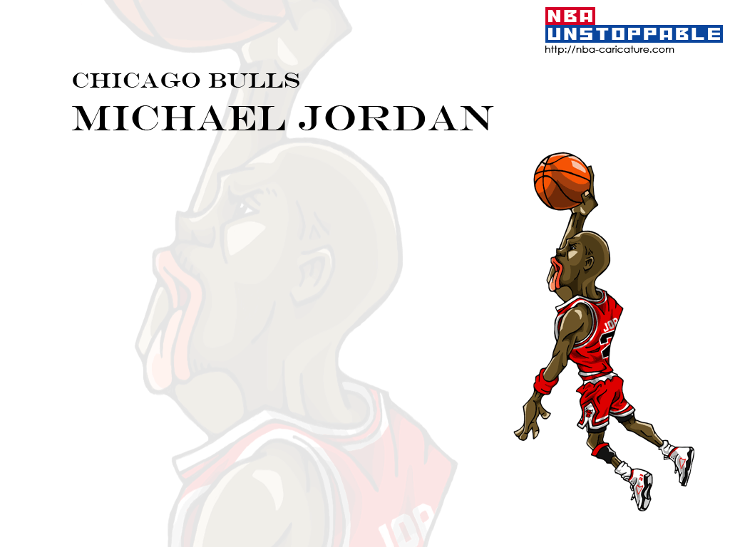 Nbaイラスト バスケイラスト アンストッパブル Nba Illustration Nba Caricature Unstoppable Michael Jordan マイケル ジョーダン