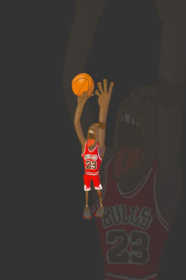 Nbaイラスト バスケイラスト アンストッパブル Nba Illustration Nba Caricature Unstoppable Michael Jordan マイケル ジョーダン