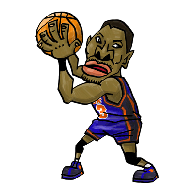 Nbaイラスト バスケイラスト アンストッパブル Nba Illustration Nba Caricature Unstoppable Patrick Ewing パトリック ユーイング