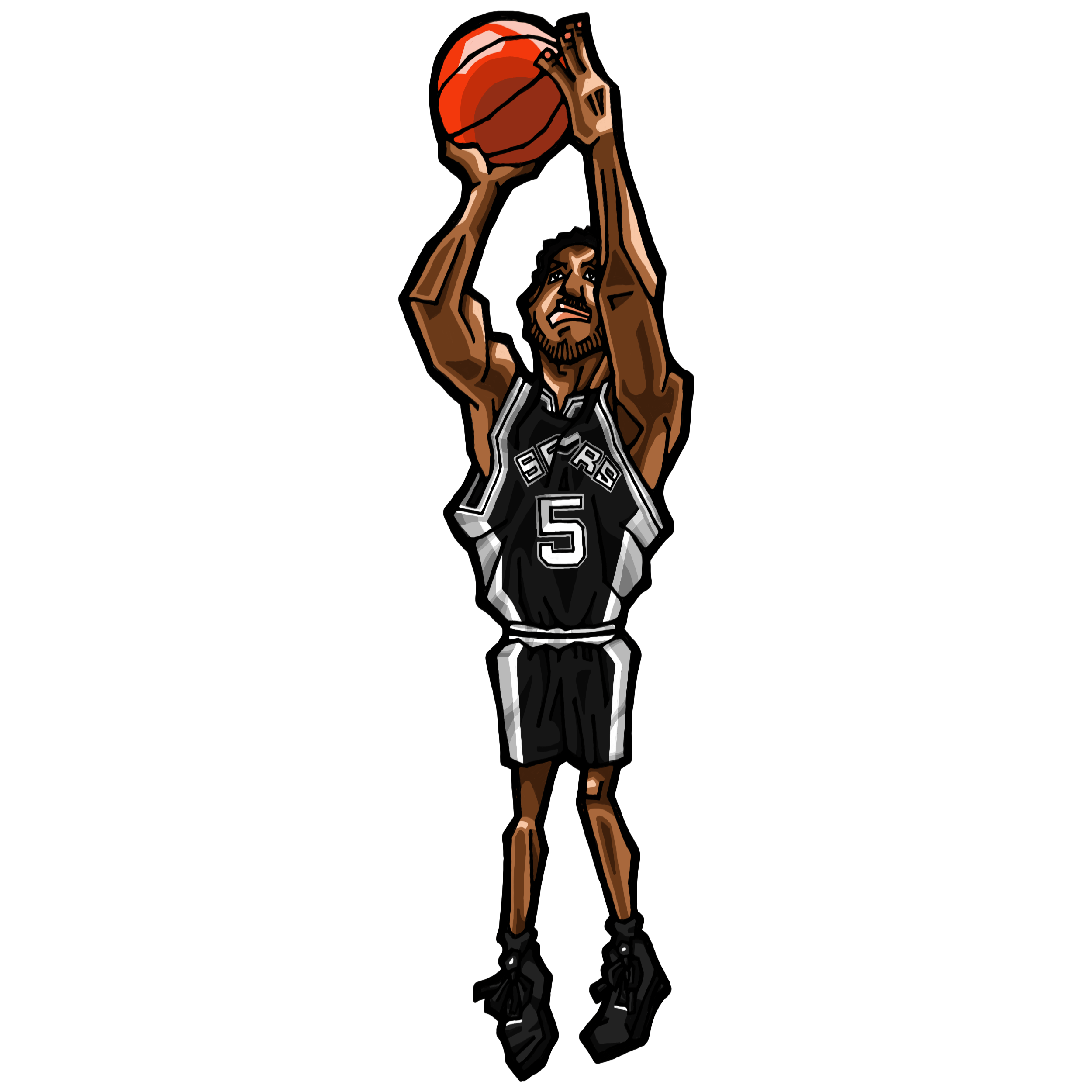 NBA illustration/NBA Caricature（NBA イラスト）Robert Horry（ロバート・オーリー）