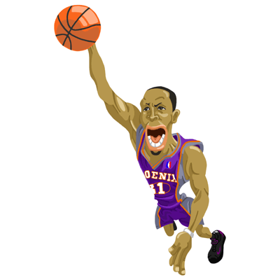 NBA illustration/NBA Caricature（NBA イラスト）Shawn Marion（ショーン・マリオン）