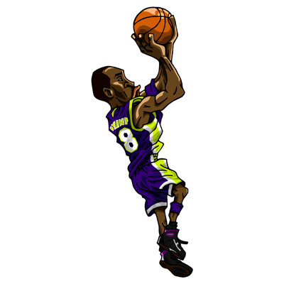 NBA illustration/NBA Caricature（NBA イラスト）Kobe Bryant（コービー・ブライアント）