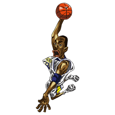 NBA illustration/NBA Caricature（NBA イラスト）Kobe Bryant（コービー・ブライアント）