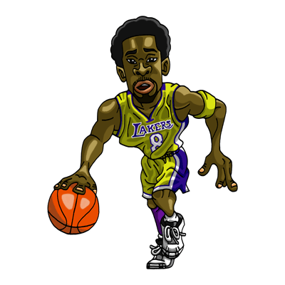 NBA illustration/NBA Caricature（NBA イラスト）Kobe Bryant（コービー・ブライアント）