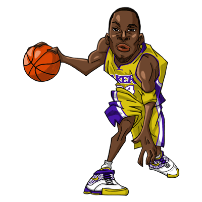 NBA illustration/NBA Caricature（NBA イラスト）Kobe Bryant（コービー・ブライアント）