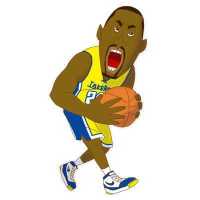 NBA illustration/NBA Caricature（NBA イラスト）Kobe Bryant（コービー・ブライアント）