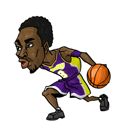 NBA illustration/NBA Caricature（NBA イラスト）Kobe Bryant（コービー・ブライアント）