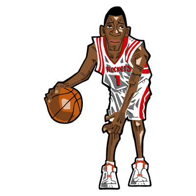 NBA illustration/NBA Caricature（NBA イラスト）Tracy McGrady（トレイシー・マグレディ）