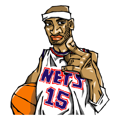 NBA illustration/NBA Caricature（NBA イラスト）Vince Carter（ヴィンス・カーター）