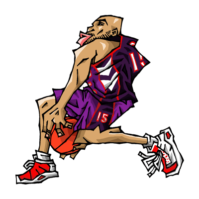 NBA illustration/NBA Caricature（NBA イラスト）Vince Carter（ヴィンス・カーター）